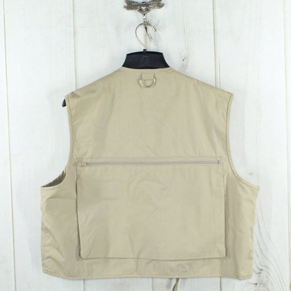 Woodfield Brown Lightweight Zipper Pockets Fishing Sleeveless Vest Size XL - Picture 6 of 9